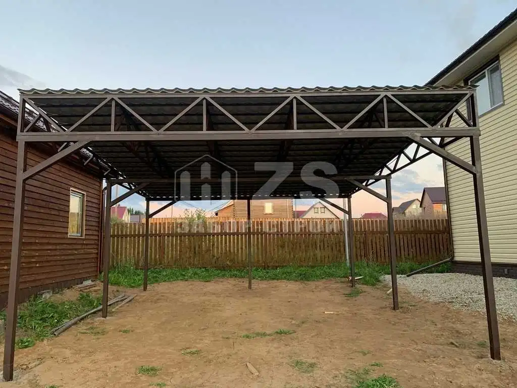 Навес из металлочерепицы пример 1 Навес из металлочерепицы пример 1